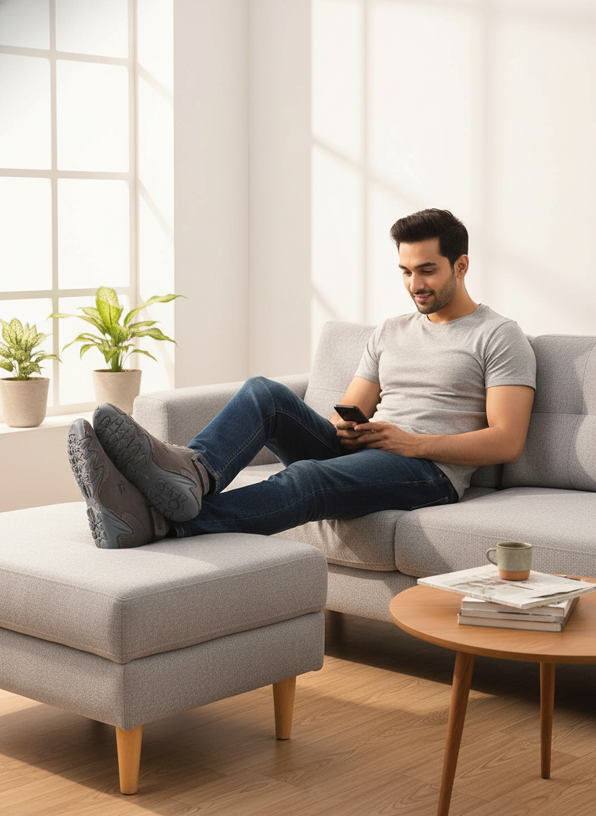 BOLLERO Grey Sneakers - Indoor Lifestyle